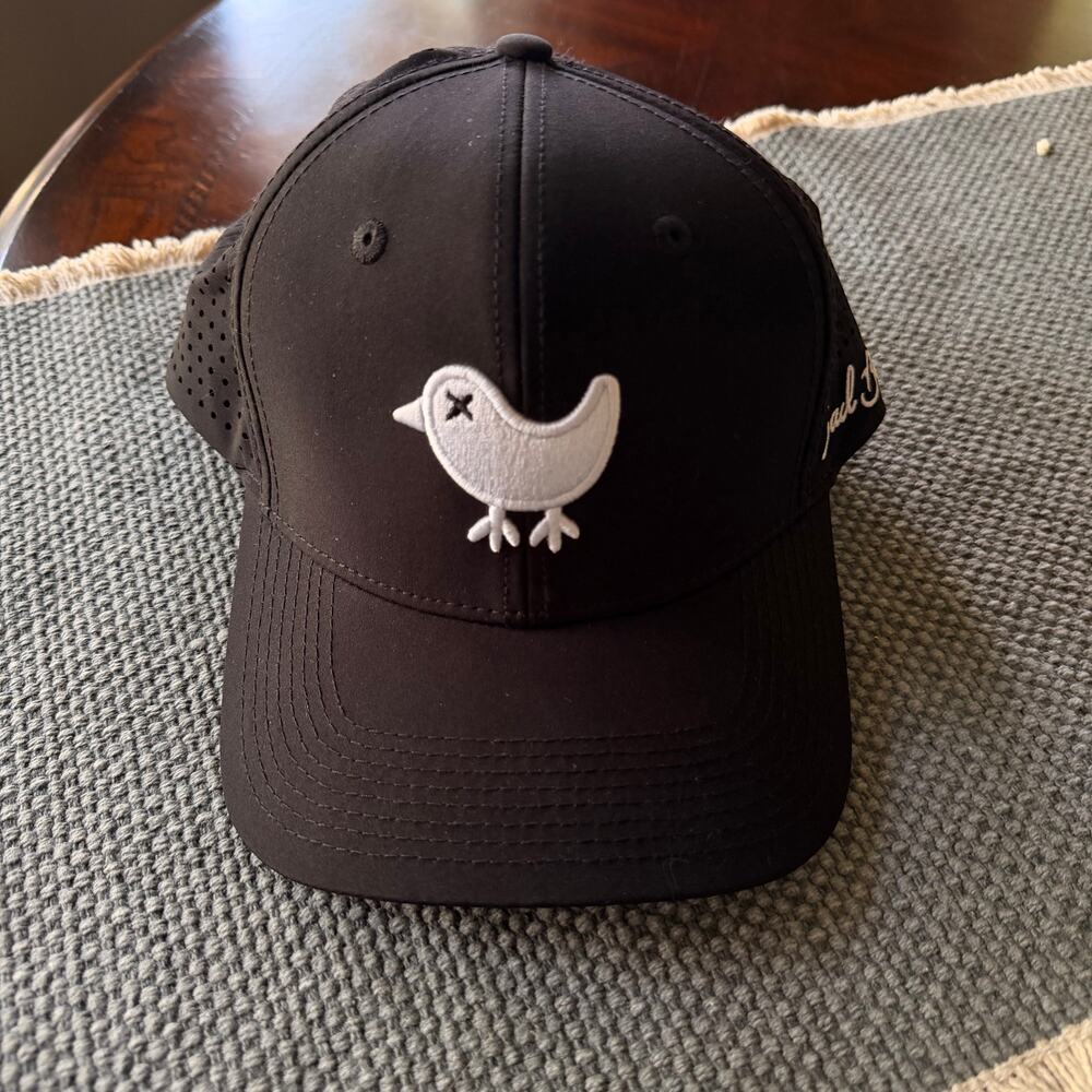 Bad Birdie Snap Back Golf Hat Black  Cap